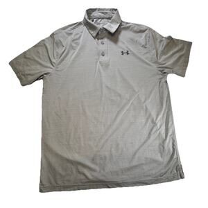Under Armour Heat‎ Gear Loose Mens Size XL Polo Shirt Short Sleeve Golf Wick